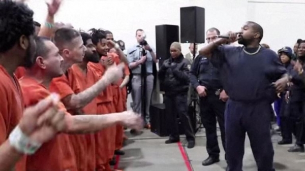 Kanye West performs songs from Jesus Is King for tearful prison inmates
Kanye West performs songs from Jesus Is King for tearful prison inmates
